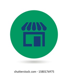 Kiosk icon on white background. Vector illustration.