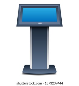Kiosk icon. Realistic illustration of kiosk vector icon for web design isolated on white background