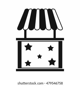 Kiosk icon in simple style isolated on white background vector illustration