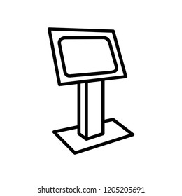 Kiosk icon , vector illustration