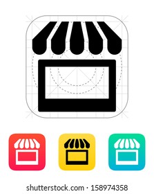 Kiosk icon. Vector illustration.