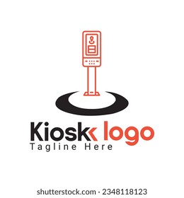 kiosk logo for restaurant in vector