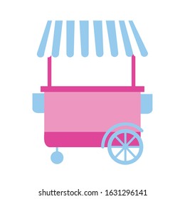 kiosk shop market isolated icon vector illustration design