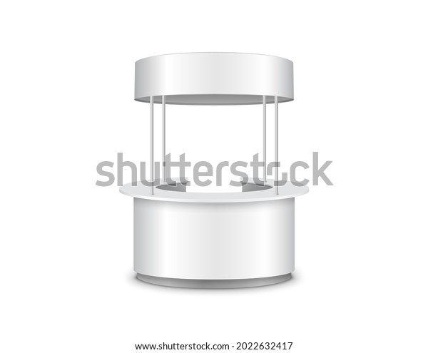 Kiosk Stand Booth Counter Promo Vector Stock Vector (Royalty Free ...