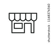 kiosk vector icon