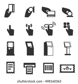 Kiosk Vector Icons . Modern vector pictogram collection