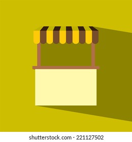 kiosks flat icon  vector illustration eps10  