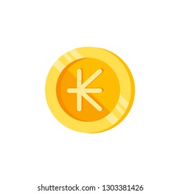 Kip, coin, money color icon. Element of color finance signs. Premium quality graphic design icon. Signs and symbols collection icon for websites, web design