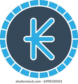 Kip Currency Icon for Lao Financial and Economic Transactions