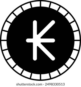 Kip Currency Icon for Lao Financial and Economic Transactions