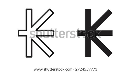 Kip icon in doodle and stroke style.