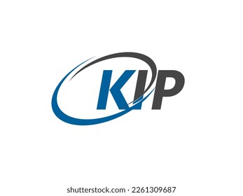 KIP letter creative modern elegant swoosh logo design