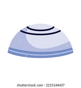 kippah hat icon on white background