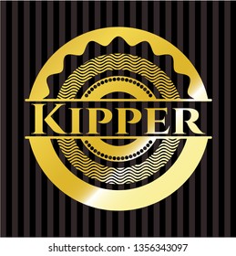 Kipper gold badge or emblem