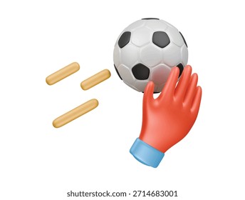  Kipper-Symbol 3D-Illustration rendern