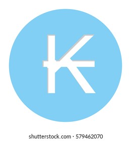 kips currency symbol icon image, vector illustration