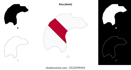 Conjunto de mapas de contorno de Kira (Aichi)