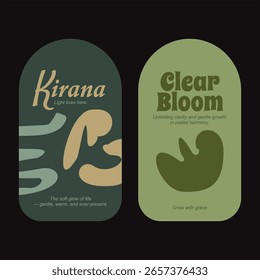 Kirana and Clear Bloom Labels