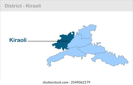 Kiraoli sub-district map, Agra District, Uttar Pradesh State, Republic of India, Government of  Uttar Pradesh, Indian territory, Eastern India, politics, village, tourism