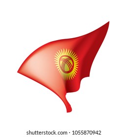 kirghizia flag, vector illustration