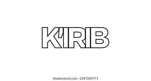 Kirib in the Ethiopia emblem for print and web. Design features geometric style, vector illustration with bold typography in modern font. Graphic slogan lettering isolated on white background.