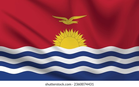 Kiribati Country in Oceania Flag Design Vector EPS