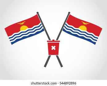 Kiribati Emblem Garbage