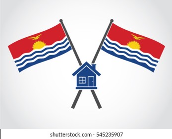 Kiribati Emblem Home Dwelling