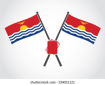 Kiribati Emblem Paper Sheet