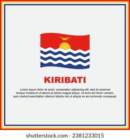 Kiribati Flag Background Design Template. Kiribati Independence Day Banner Social Media Post. Kiribati Banner