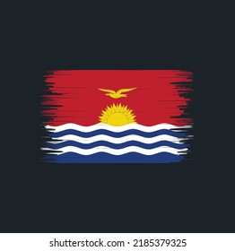 Kiribati Flag Brush. National Flag