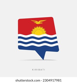 Kiribati flag bubble chat icon