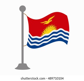 kiribati flag mast