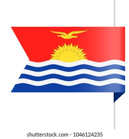 Kiribati Flag Vector Bookmark Icon - Illustration