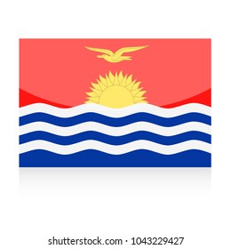 Kiribati Flag Vector Icon - Illustration