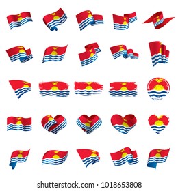 Kiribati flag, vector illustration