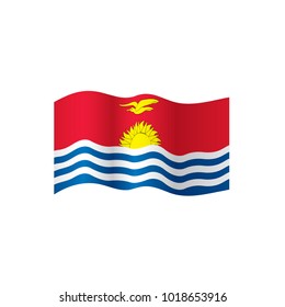 Kiribati flag, vector illustration