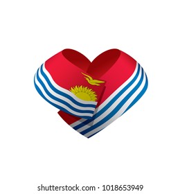 Kiribati flag, vector illustration