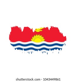 Kiribati flag, vector illustration