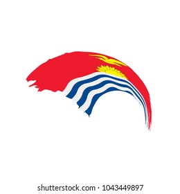 Kiribati flag, vector illustration