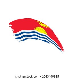 Kiribati flag, vector illustration