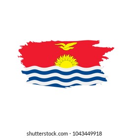 Kiribati flag, vector illustration