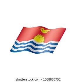 Kiribati flag, vector illustration