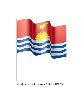 Kiribati flag, vector illustration