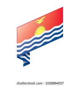 Kiribati flag, vector illustration