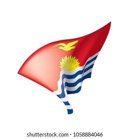 Kiribati flag, vector illustration