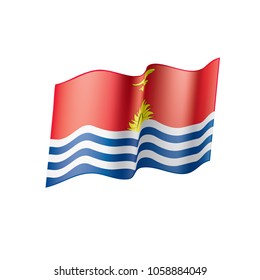 Kiribati flag, vector illustration