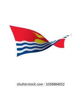 Kiribati flag, vector illustration