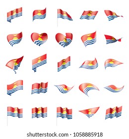 Kiribati flag, vector illustration