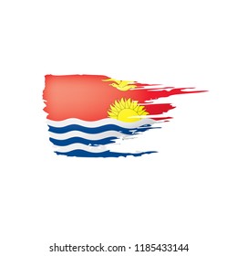 Kiribati flag, vector illustration on a white background.